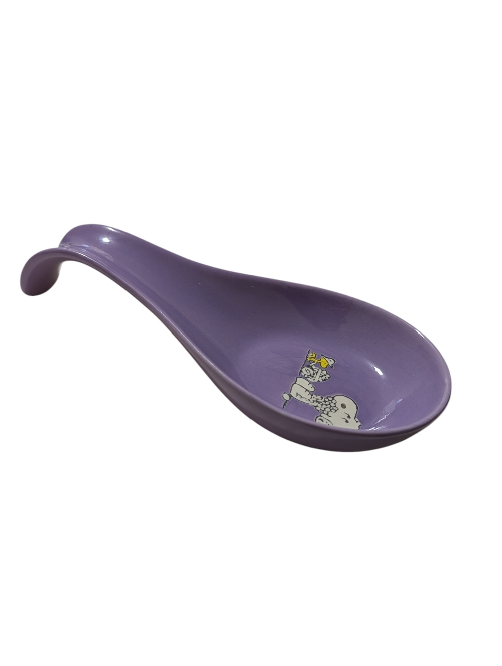 NEW Peanuts Ceramic Spoon Rest Lavender Pastel Purple - Picture 2 of 6